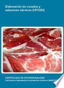 UF0354 - Elaboración de curados y salazones cárnicos