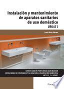 UF0411 - Instalación y mantenimiento de aparatos sanitarios de uso doméstico