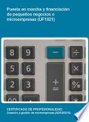 UF1821 - Puesta en marcha y financiación de pequeños negocios o microempresas
