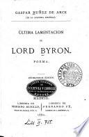 Última Lamentacion de Lord Byron