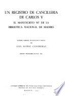 Un registro de cancillería de Carlos V.