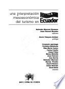 Una interpretación mesoeconómica del turismo en Ecuador