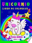 Unicornios libro de colorear para niños