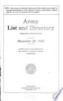 United States Army Directory