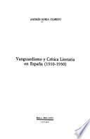 Vanguardismo y crítica literaria en España (1910-1930)