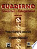 Venustiano Carranza Distrito Federal. Cuaderno estadístico delegacional 2001