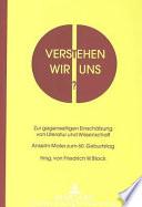 Verstehen wir uns?