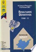 VI censo de población y V de vivienda, 2001: Provincia de Bolívar
