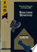 VI censo de población y V de vivienda, 2001: Provincia del Carchi