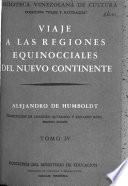 Viaje a las regiones equinocciales del nuevo continente