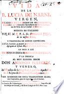 Vida de la B. Lucia de Narni ... escrita en Italiano por ... D. Ponsi ... y traducida en lengua castellana por D. P. Albert ... Van añadidos en esta traduccion algunos capitulos, que se expressan en el indice