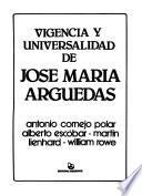 Vigencia y universalidad de José María Arguedas