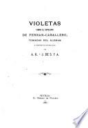 Violetas sobre el sepulcro de Fernán-Caballero