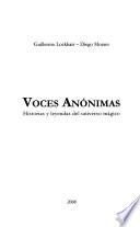 Voces anónimas