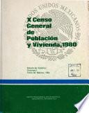 X censo general de población y vivienda, 1980