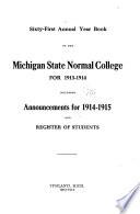 Year Book of the Michigan State Normal College for ...