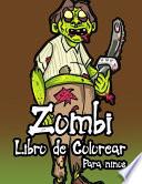 Zombi libro de colorear para niños